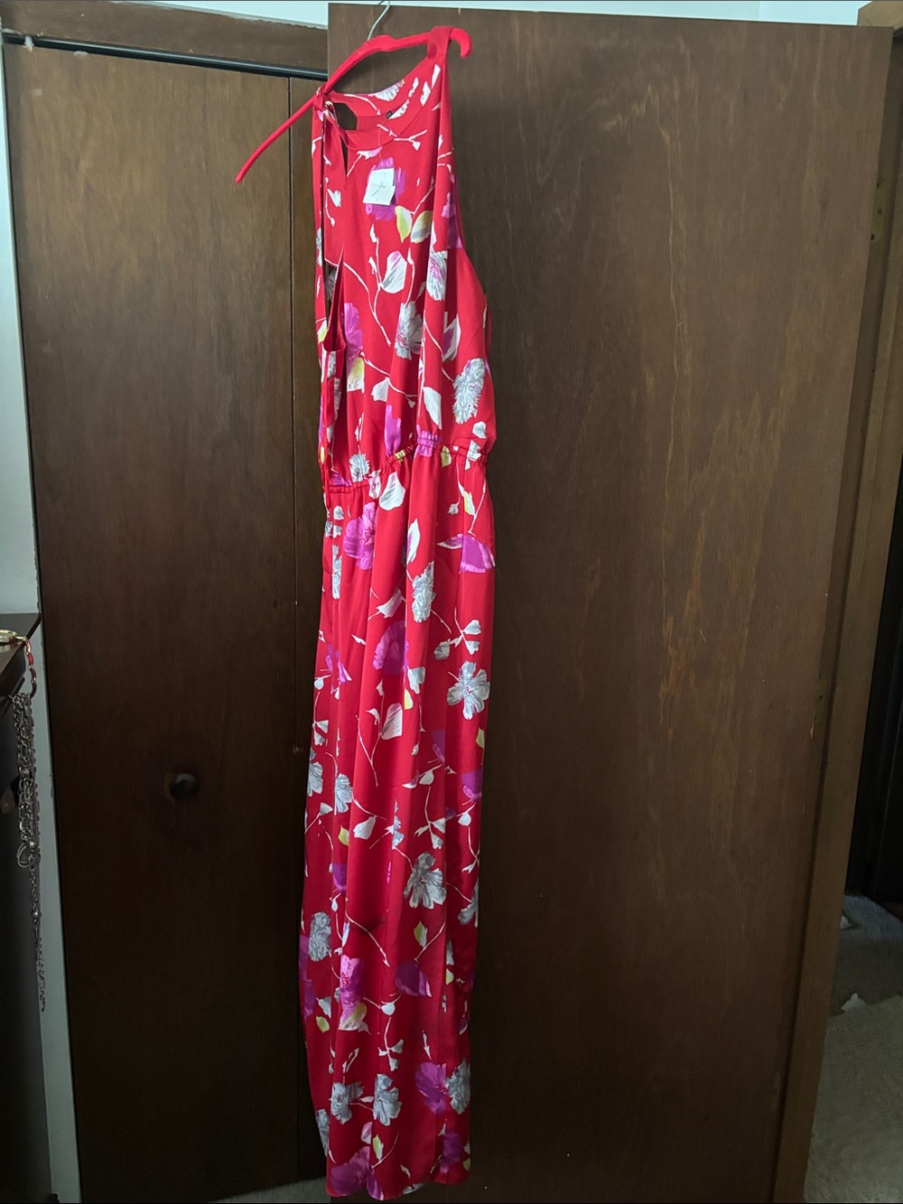 Banana Republic Red Floral Dress Top